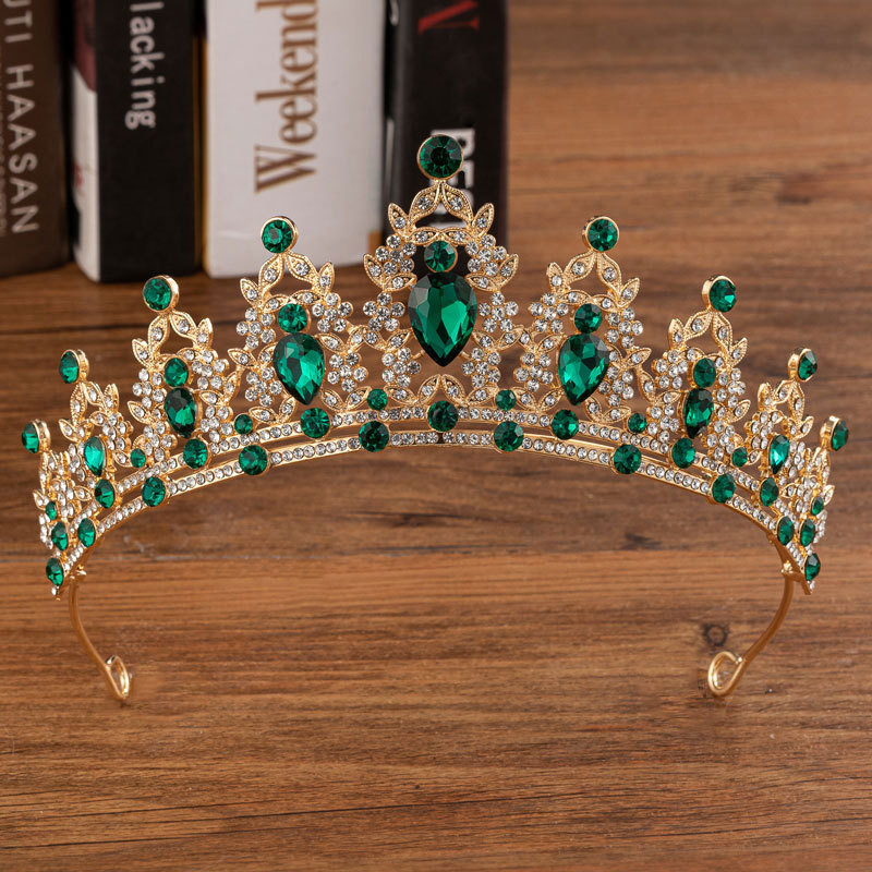KMVEXO Seturi de bijuterii pentru costume de lux, margele de cristal, colier cu strasuri florale, cercei, diademe, set de bijuterii pentru nunta
