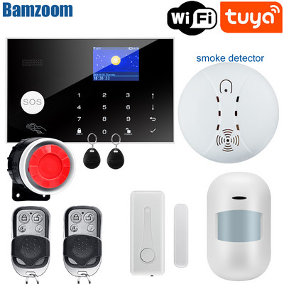 Σύστημα συναγερμού Tuya WiFi GSM 433 MHz Οικιακό Ασύρματο Συναγερμό Διαρρήκτη Tuya/Smart Life APP Συμβατό με Alexa Google Home