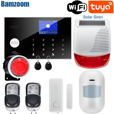 Σύστημα συναγερμού Tuya WiFi GSM 433 MHz Οικιακό Ασύρματο Συναγερμό Διαρρήκτη Tuya/Smart Life APP Συμβατό με Alexa Google Home