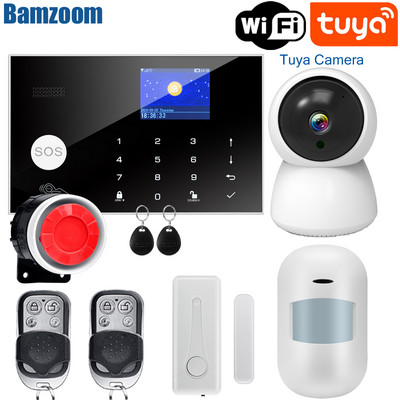 Σύστημα συναγερμού Tuya WiFi GSM 433 MHz Οικιακό Ασύρματο Συναγερμό Διαρρήκτη Tuya/Smart Life APP Συμβατό με Alexa Google Home