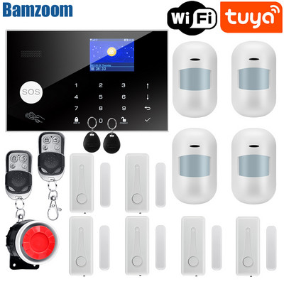 Σύστημα συναγερμού Tuya WiFi GSM 433 MHz Οικιακό Ασύρματο Συναγερμό Διαρρήκτη Tuya/Smart Life APP Συμβατό με Alexa Google Home