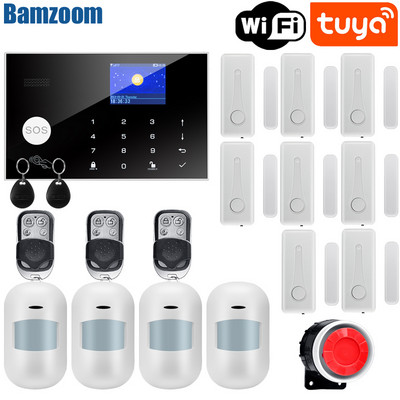 Σύστημα συναγερμού Tuya WiFi GSM 433 MHz Οικιακό Ασύρματο Συναγερμό Διαρρήκτη Tuya/Smart Life APP Συμβατό με Alexa Google Home