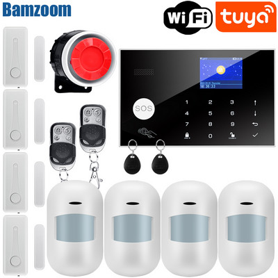 Σύστημα συναγερμού Tuya WiFi GSM 433 MHz Οικιακό Ασύρματο Συναγερμό Διαρρήκτη Tuya/Smart Life APP Συμβατό με Alexa Google Home