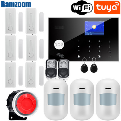 Σύστημα συναγερμού Tuya WiFi GSM 433 MHz Οικιακό Ασύρματο Συναγερμό Διαρρήκτη Tuya/Smart Life APP Συμβατό με Alexa Google Home