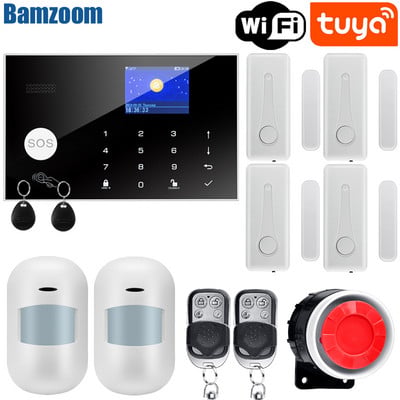 Σύστημα συναγερμού Tuya WiFi GSM 433 MHz Οικιακό Ασύρματο Συναγερμό Διαρρήκτη Tuya/Smart Life APP Συμβατό με Alexa Google Home
