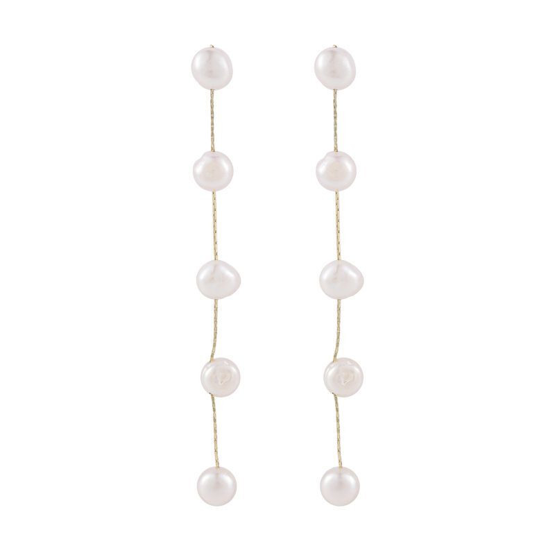 Moda coreeană, simplu, baroc, perle, cercei lungi cu ciucuri, pentru femei, gotice, bijuterii elegante pentru fete, set pentru petrecerea de nuntă, accesorii