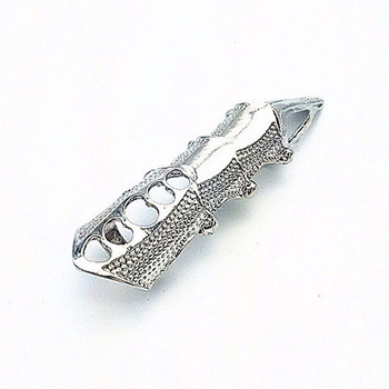 Готически пънк рок метален пръстен с броня за стави за мъже, жени, преувеличен дълъг пръстен с нокът с цял пръст и пръст