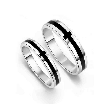 Inele de cuplu clasice pentru bărbați, femei, piatră CZ, inel la modă pentru iubitorii de nuntă, bijuterii, accesoriu pentru inel cadou romantic de Ziua Îndrăgostiților