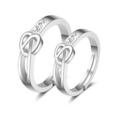 Inele de cuplu clasice pentru bărbați, femei, piatră CZ, inel la modă pentru iubitorii de nuntă, bijuterii, accesoriu pentru inel cadou romantic de Ziua Îndrăgostiților