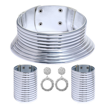 LZHLQ African Style Statement nyaklánc ötvözet fülbevaló nőknek Bohemia vintage gallér női karkötők nagy divat ékszerek