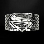 Klasszikus punk Personality Charm Letter "s" fém éremgyűrűk férfiaknak uralkodó rockparti motoros ékszerek