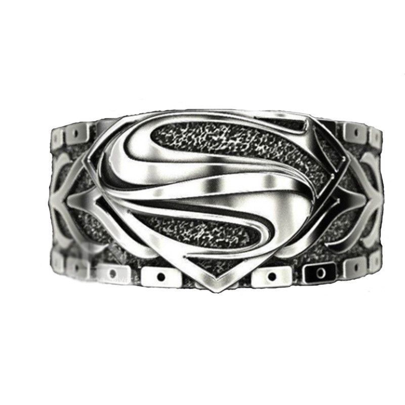 Klasszikus punk Personality Charm Letter "s" fém éremgyűrűk férfiaknak uralkodó rockparti motoros ékszerek