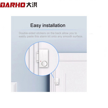 Darho Home Smart Wireless Home Security Προειδοποίηση PIR Σύστημα συναγερμού αισθητήρα υπερύθρων Συναγερμός Αντικλεπτικός ανιχνευτής κίνησης Σειρήνα 105dB