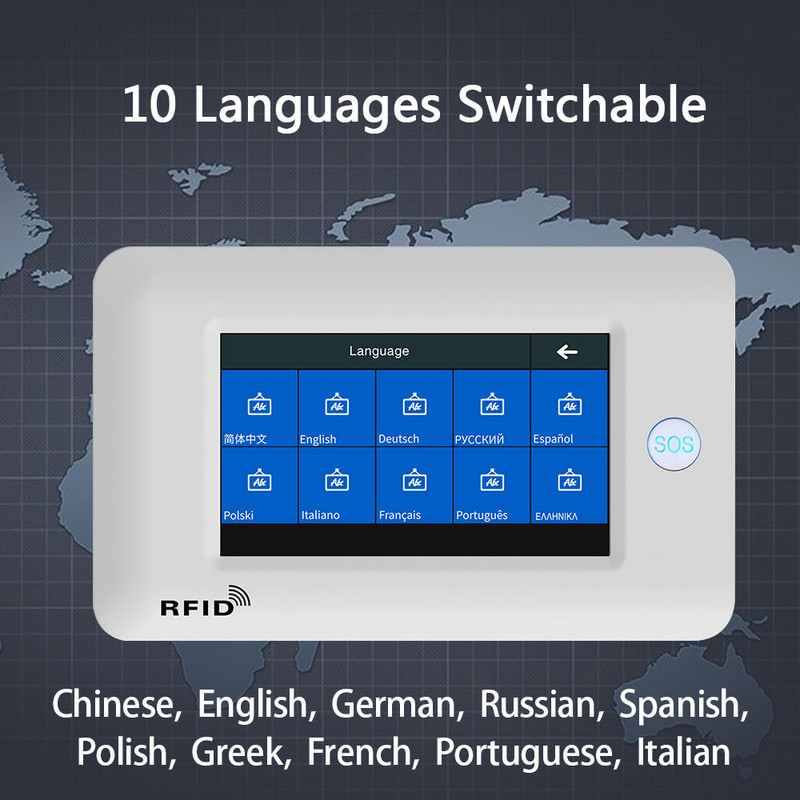 TUYA WIFI GSM Sistem de alarmă antiefracție fără fir pentru securitate la domiciliu Viață inteligentă cu IP Carema Compatibil cu Alexa și Google