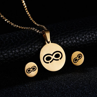 Rinhoo rozsdamentes acél medál nyaklánc fülbevaló szettek Heart Moon Starfish Rose ékszerkészletek ajándékok anya feleségének barátnőjének