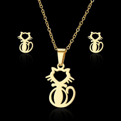 Rinhoo rozsdamentes acél medál nyaklánc fülbevaló szettek Heart Moon Starfish Rose ékszerkészletek ajándékok anya feleségének barátnőjének