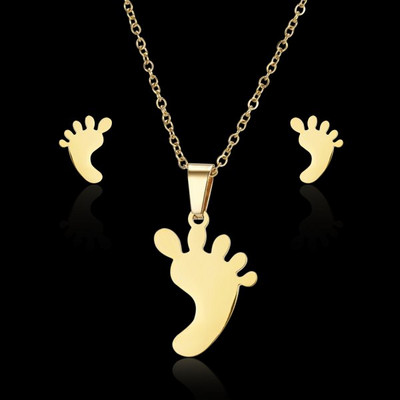 Rinhoo rozsdamentes acél medál nyaklánc fülbevaló szettek Heart Moon Starfish Rose ékszerkészletek ajándékok anya feleségének barátnőjének