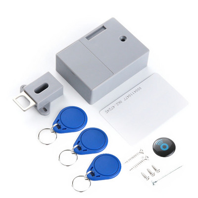 DIY Smart Sensor RFID Rejtett biztonsági digitális szekrényzár/elektronikus fiókzárak Láthatatlan érzékelős zár gardrób bútorokhoz