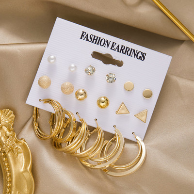 Színes koreai akril pillangós fülbevaló szett nőknek Vintage kör szimulált gyöngy fülbevaló menyasszonyi esküvői ékszer Boho