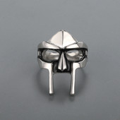 Inele Goth Hip Hop MF DOOM Masca pentru bărbați Gladiator Stil Punk Faraon Egiptean Inel pentru bărbați Bijuterii clasice retro Accesorii de petrecere