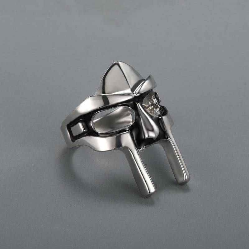Inele Goth Hip Hop MF DOOM Masca pentru bărbați Gladiator Stil Punk Faraon Egiptean Inel pentru bărbați Bijuterii clasice retro Accesorii de petrecere