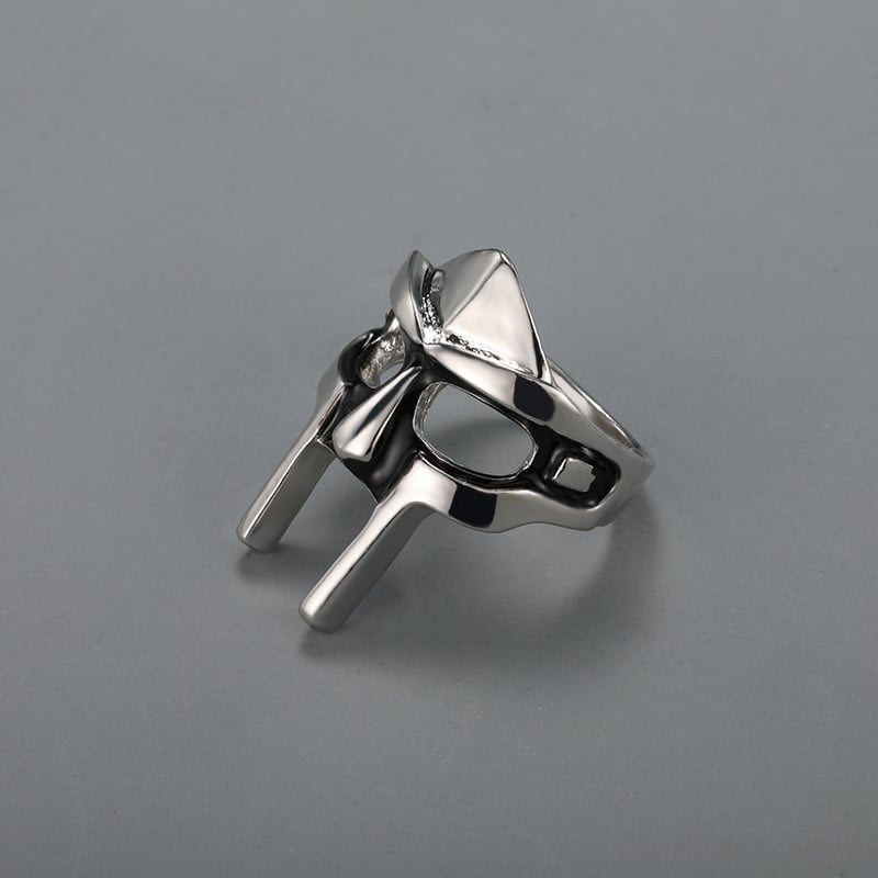 Inele Goth Hip Hop MF DOOM Masca pentru bărbați Gladiator Stil Punk Faraon Egiptean Inel pentru bărbați Bijuterii clasice retro Accesorii de petrecere