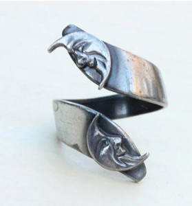 Vintage ezüst színű fém geometrikus szabálytalan virágok szerelmes nyitó gyűrűk női lányoknak buli utazás punk ékszerek HUANZHI 2021