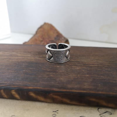 Vintage ezüst színű fém geometrikus szabálytalan virágok szerelmes nyitó gyűrűk női lányoknak buli utazás punk ékszerek HUANZHI 2021