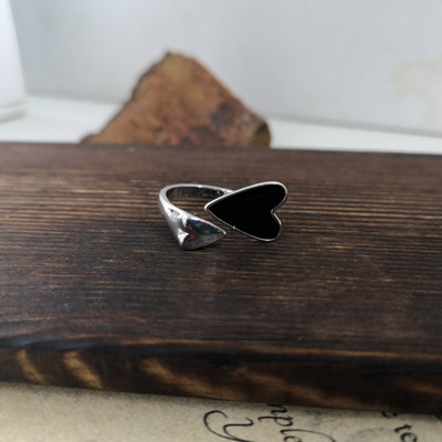 Vintage ezüst színű fém geometrikus szabálytalan virágok szerelmes nyitó gyűrűk női lányoknak buli utazás punk ékszerek HUANZHI 2021