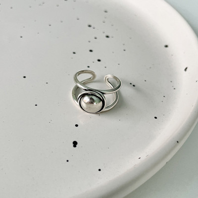 Vintage ezüst színű fém geometrikus szabálytalan virágok szerelmes nyitó gyűrűk női lányoknak buli utazás punk ékszerek HUANZHI 2021