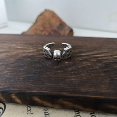 Vintage ezüst színű fém geometrikus szabálytalan virágok szerelmes nyitó gyűrűk női lányoknak buli utazás punk ékszerek HUANZHI 2021