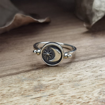 Vintage ezüst színű fém geometrikus szabálytalan virágok szerelmes nyitó gyűrűk női lányoknak buli utazás punk ékszerek HUANZHI 2021