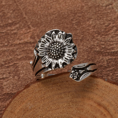 Vintage ezüst színű fém geometrikus szabálytalan virágok szerelmes nyitó gyűrűk női lányoknak buli utazás punk ékszerek HUANZHI 2021