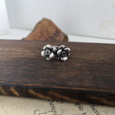 Vintage ezüst színű fém geometrikus szabálytalan virágok szerelmes nyitó gyűrűk női lányoknak buli utazás punk ékszerek HUANZHI 2021