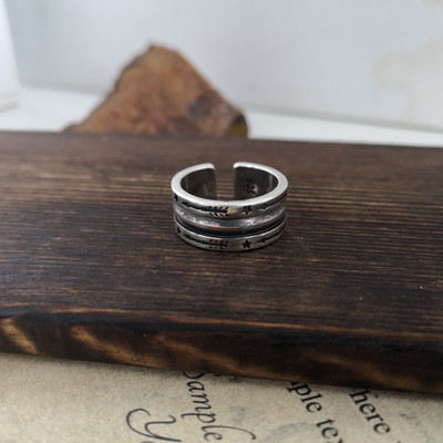 Vintage ezüst színű fém geometrikus szabálytalan virágok szerelmes nyitó gyűrűk női lányoknak buli utazás punk ékszerek HUANZHI 2021