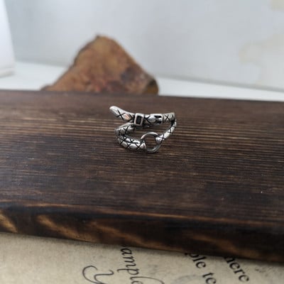 Vintage ezüst színű fém geometrikus szabálytalan virágok szerelmes nyitó gyűrűk női lányoknak buli utazás punk ékszerek HUANZHI 2021