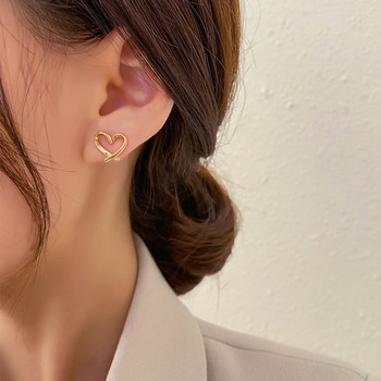 Корейски модни неправилни сърце щипки за уши за жени Силиконова обеца без пиърсинг Модни момичета Банкет Бижута Подарък на едро