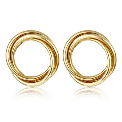 IPARAM Cercei cu picătură din aliaj de culoare aurie pentru femei Cercei exagerați Nunta Bijuterii de modă simple Accesorii de tendință