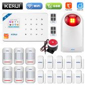 KERUI W181 Tuya Smart Home WIFI GSM alarmni sustav Protuprovalni kućni sigurnosni alarm Kontrola aplikacije Senzor pokreta 6 jezika Garažni alarm