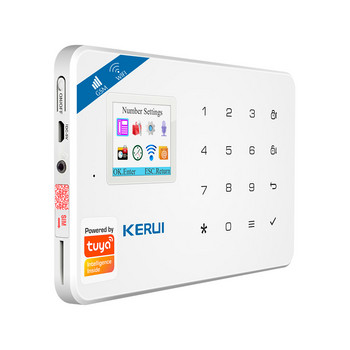 KERUI W181 Tuya Smart Home WIFI GSM алармена система Охранителна аларма за охрана на дома Контрол на приложението Сензор за движение 6 езика Гаражна аларма