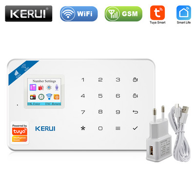 KERUI W181 Tuya Smart Home WIFI GSM alarmni sustav Protuprovalni kućni sigurnosni alarm Kontrola aplikacije Senzor pokreta 6 jezika Garažni alarm