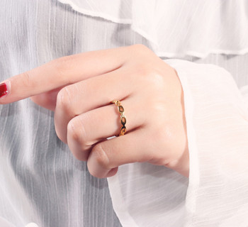 Δαχτυλίδι αλυσίδας Ανοξείδωτα δαχτυλίδια για άνδρες Γυναικεία δαχτυλίδια Γεωμετρία δαχτυλίδι δάχτυλο χρυσό ασημί Χρώμα δαχτυλίδι Σετ γυναικεία κοσμήματα Δώρο