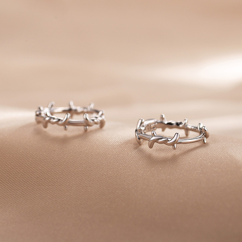 XIYANIKE ezüst színű tövis karika fülbevaló női lány luxus új divat divatos ékszer buli Esküvő сережки женские