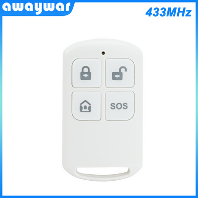 Awaywar WIFI GSM Securitate la domiciliu Kit sistem de alarmă inteligentă antifurt Ecran tactil de 4,3 inci Aplicația Tuya Telecomandă RFID Dezarmare braț