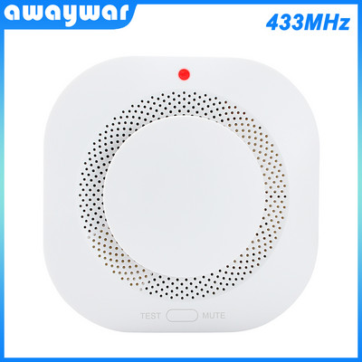 Awaywar WIFI GSM домашна сигурност Охранителна интелигентна алармена система Комплект 4,3-инчов сензорен екран Tuya APP Дистанционно управление RFID Arm Disarm