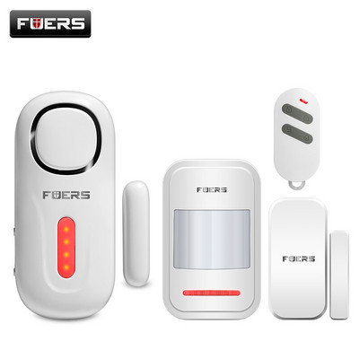 Fuers 120db bežični sigurnosni protuprovalni senzor za vrata/prozore alarm PIR magnetski pametni kućni garažni sustav s daljinskim upravljanjem