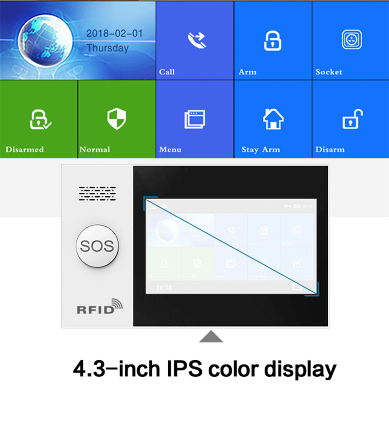 PGST PG-107 Tuya Wireless Home WIFI GSM Home Security με αισθητήρα ανιχνευτή κίνησης Σύστημα συναγερμού διαρρήξεων APP Έλεγχος Υποστήριξη Alexa
