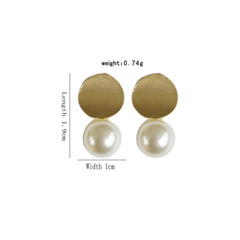 Минималистични прости малки кръгли перли Обеци Щипка за уши Симулация на бели обеци с щипка за перли Без пиърсинг за жени Дама