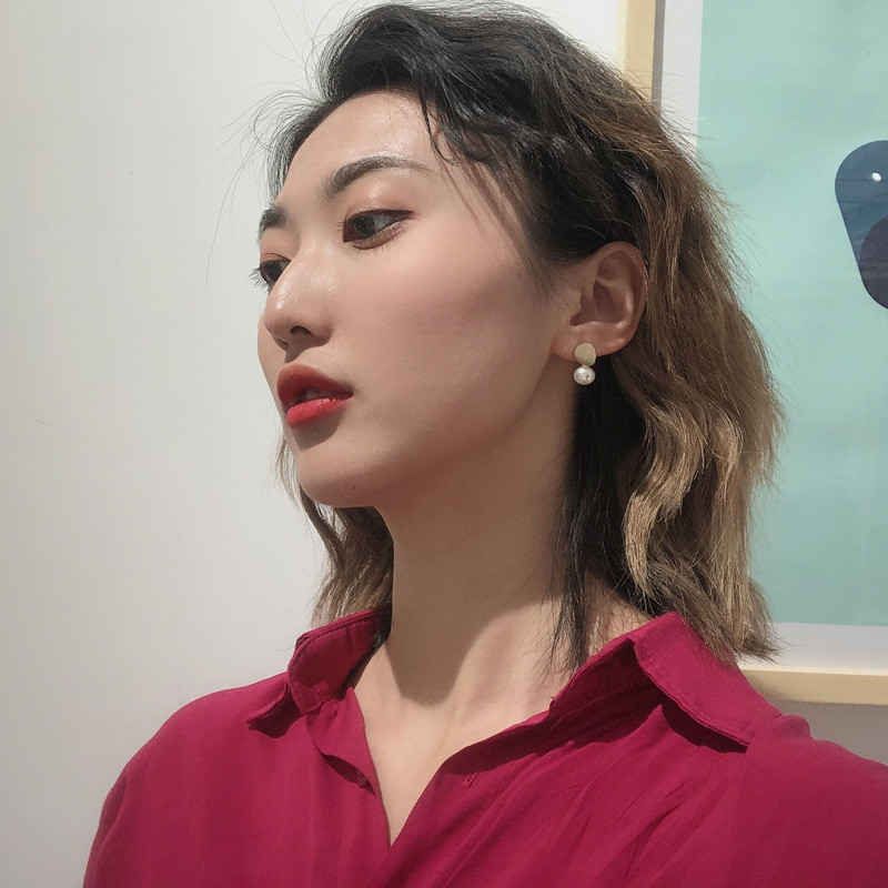 Minimalista, egyszerű kis kerek gyöngyök fülbevalók fülbevalók fehér szimuláció gyöngycsipesz fülbevalók, piercing nélkül női hölgyeknek