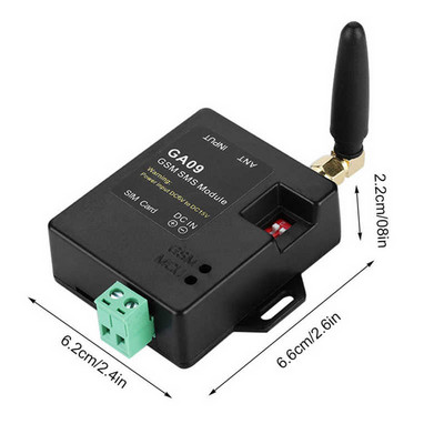 GA09 Mini 8 kanālu GSM trauksmes sistēma Bezvadu drošības signalizācija SMS tālruņa zvanu trauksmes signāli mājas drošībai DC 6V